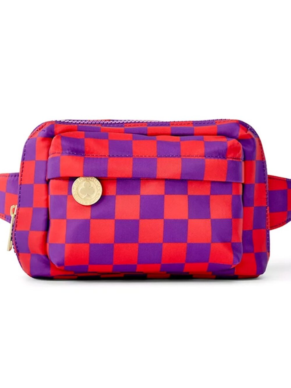 Rowing Blazers x Target Checkered Belt Bag NWT Red Purple Checker Fanny Pack